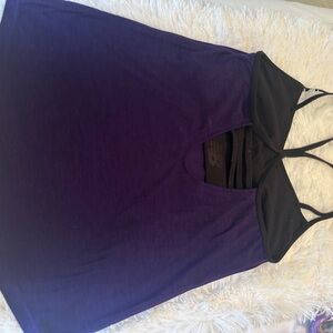 New Balance Purple and Black Tank Top
